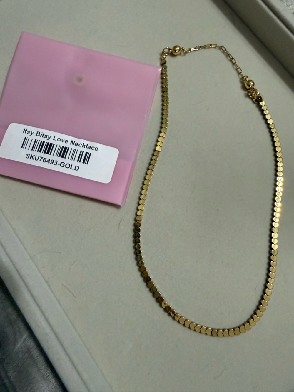 By Alexa Rae - Itsy Bitsy Love Gold Necklace -